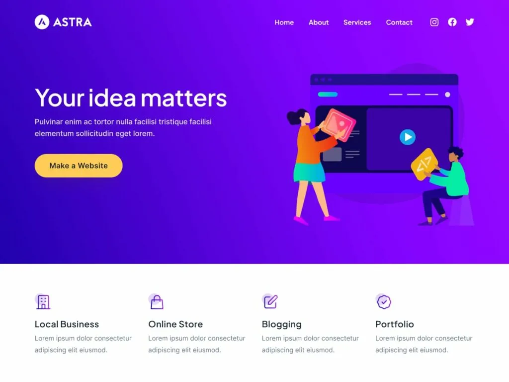 your guide to the best of wordpress themes 
astra wordpress theme