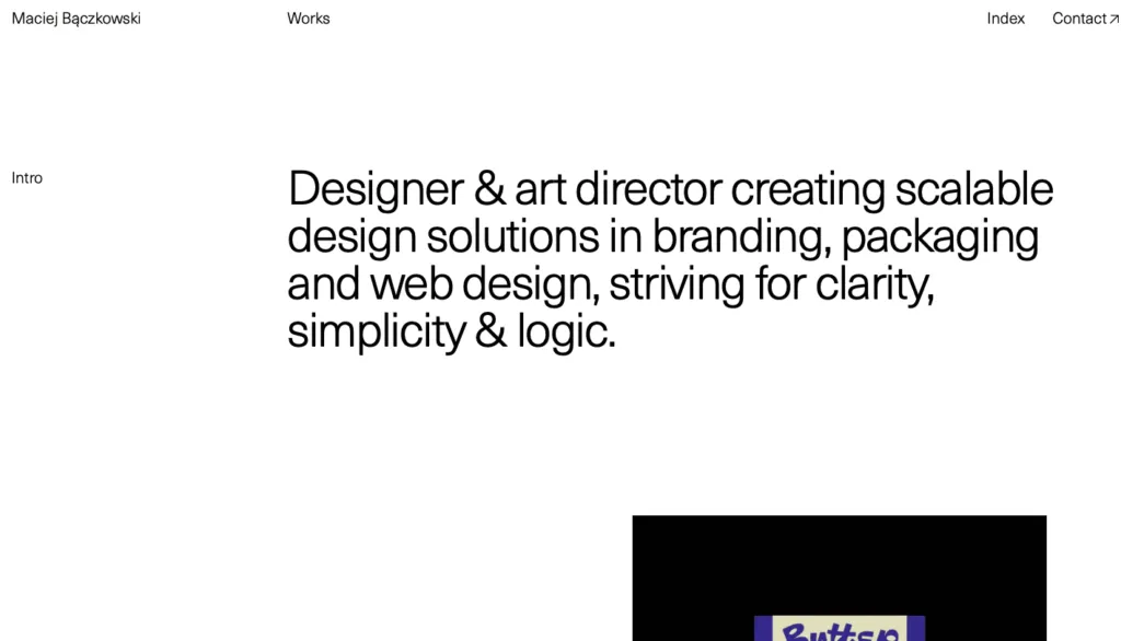minimalism web design 
