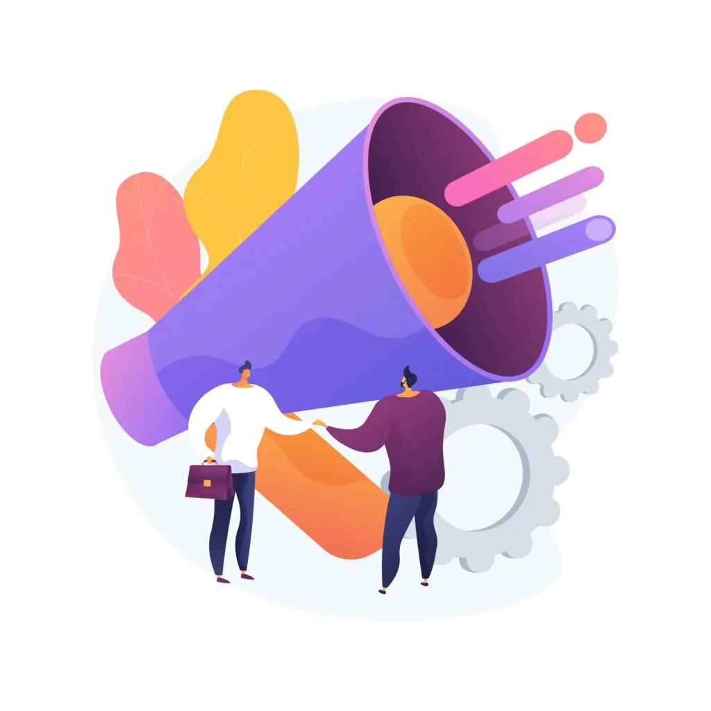 web design mistakes: Relationship marketing abstract concept vector illustration. Customer relationship strategy, focus on consumer loyalty, brand interaction and long-term engagement, social media abstract metaphor.