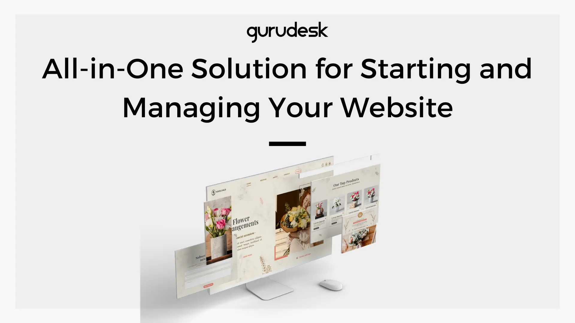 All-in-One Solution for Starting and Managing Your Website Manage your website start your website